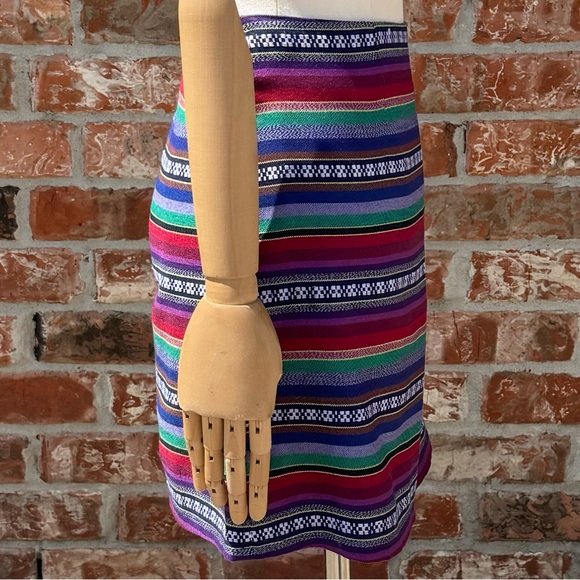 Anthropologie Kaisely multi patterned striped colorful mini skirt / S / EUC - Picture 4 of 13